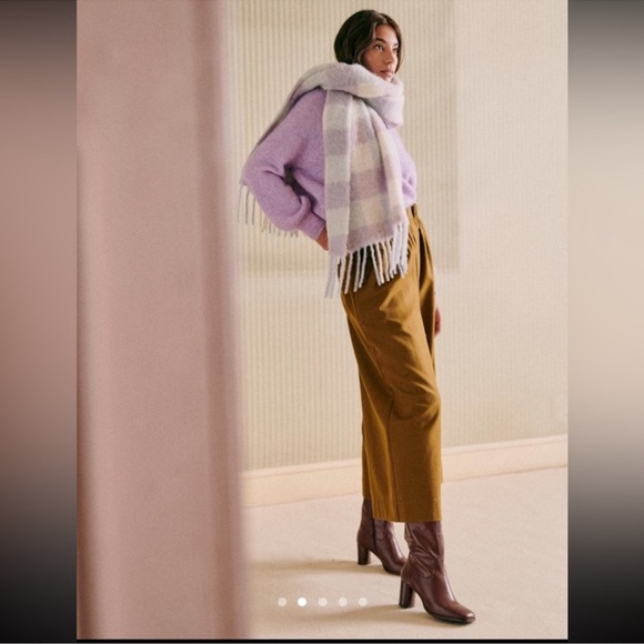 Sezane Louise Lilac and Blue Scarf NWT - Picture 2 of 5